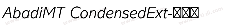 AbadiMT CondensedExt字体转换